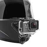 Motorradhelm-Halterung kompatibel mit GoPro Hero 9, 8, 7, (2018), 6 5 4 3, Hero Black, Session, Xiaomi Yi, SJCAM