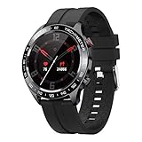 Smartwatch Herren, Smartwatch für Android iOS mit Maßmessung Pulsuhr Schlafmonitor, Sportuhr IP68 wasserdichte Fitness Armbanduhr mit Erinnerung an Textanrufe Remote-Foto, Damen Smart W