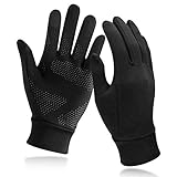 Unigear Touchscreen Handschuhe, Unisex Sporthandschuhe Handschuhfutter Outdoor Laufhandschuhe Warme Winddichte Winterhandschuhe Anti-Rutsch Full Finger für Laufen, Fahren, Radfahren, Wandern (L)