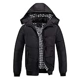 WJANYHN Herbst Und Winter Mit Kapuze Baumwolle Gepolsterte Jacke Herrenjacke Jung Und Mittleren Alters GroßE GrößE Mode LäSsig G