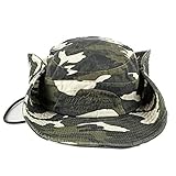Jamicy™ Unisex Camouflage Military Cap Fisherman's Hat Flat Cap Top Cadet Caps Einstellbare Corps Vintage Top Hüte Outdoor Wandern Camping Angeln Reisen Hut, Braun - coffee - Größe: Einheitsgröß