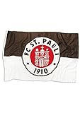 St. Pauli - Logo, Fahne klein, braun/weiß/rot, 30 x 40