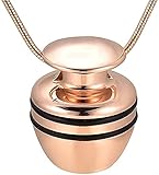 LBBYLFFF Halskette Frau Halskette Männer Halskette mit Anhänger Gold Ideen Rosentöpfe Punk Halsketten Gene Souvenir Anhänger Kit Trichter für Mama Papa Frau Mann Hund Katze Geschenk für Tiere C