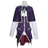 JOJO STYLE Anime Cosplay Kostüm High School Dxd Rias Gremory Kleid Anime Halloween Kostüm Cosplay Uniform Anzug Inklusive Hemd + Jacke + Rock + Schal,Lila,L