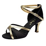 Tanzschuhe Damen Standard & Latein Ballsaal Performance Sandalen Samba Chacha Salsa Tango Partei Tanzschuhe Celuck