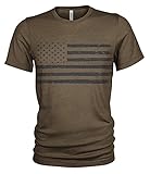 US Army/Marines Vintage Stars and Stripes T-Shirt #3179 (2XL, Braun)