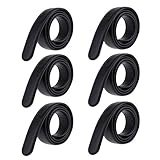 Oshhni 6x PU Ledergürtel Ohne Schnalle Gürtel Ohne Schnallen für Automatische S