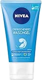 NIVEA Erfrischendes Waschgel (150 ml), sanftes Reinigungsgel mit Vitamin E, milde Gesichtsreinigung belebt die Haut und spendet Feuchtigk