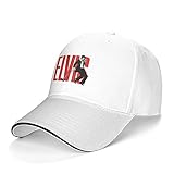 jhgfd7523 Baseball Caps Elvi-S Aar-On Presl-Ey Unisex Baseball Cap Verstellbar Trucker Dad Hat Schw