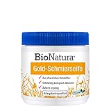 BioNatura feste Gold-Schmierseife zur gründlichen Reinigung, bio & vegan (1 x 500 g)