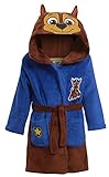 Paw Patrol Bademantel für Jungen, 3D-Kapuzenbademantel, Luxus-Fleece, für Chase Marshall, Chase – Blau/Braun, 6 J