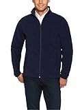 Amazon Essentials Herren Color Blocked Polar Full-Zip Mock Neck Jacke, navy, M