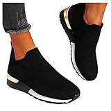 Geilisungren Walkingschuhe Mit Dämpfung Damen Leicht Mesh Sneaker Outdoor Schuhe Strappy Soft Sole Laufschuhe Turnschuhe Atmungsaktive Straßenlaufschuhe Freizeitschuhe rutschfest W