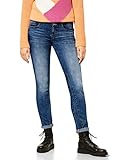 Street One Damen 373822 Style Jane Casual Fit Slim Legs Jeans, Brillant Blue Sport Wash, 29W 30L EU