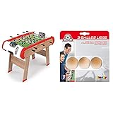 Smoby 640001 - Multifunktions Tischfußball Powerplay 4-in-1 - Wandelbarer Spieltisch, Tischfußball, Billard, Tischtennis oder Hockey & 140410 - Ersatz-Bälle, 3 Stück, 34 mm, Kork, b