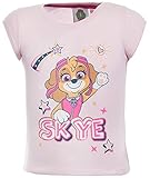 Brandsseller Kinder T-Shirt Mädchen Freizeitshirt Kurzarmshirt mit Motiven im Stil von Paw Patrol Rosa 122-128