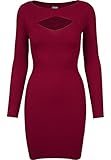 Urban Classics Damen Ladies Cut Out Dress Kleid, Rot (Burgundy 606), M