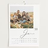 sendmoments Fotokalender 2022 mit Relieflack, Unser Jahr, Wandkalender mit persönlichen Bildern, Kalender für Digitale Fotos, Spiralbindung, DIN A4 H