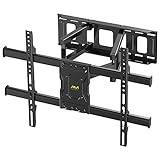 Alphamount TV Wandhalterung, Schwenkbare Neigbare TV Halterung mit Doppelte Gelenkarme, Max. VESA 600x400mm für 37-70 Zoll LED LCD Flach & Curved Fernseher oder Monitor bis zu 60 kg
