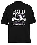 Bard The Master of Song Schwarz Baggy T-Shirt Unisex Größe XXL Black Baggy Tee Unisex Size XXL