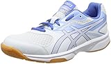 ASICS Damen Upcourt 2 Volleyballschuhe, Elfenbein (Whiteregatta Blueairly Blue 0140), 42.5 EU