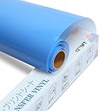 YRYM HT Premium Plotterfolie Textil-30.5cmx152.4cm Flexfolie für Aufbügeln von T-Shirts & Anderen Stoffen Stoffe(Blau)