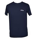 MOTIVEX T-Shirt Aufschrift Crew Farbe Navy Größe M