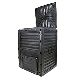 VNFWLDM Kompost-Tumbler-Garten-Komposter-Bin-Eco-Freundliche Große Kompost-Box Outdoor-Garten-Bio-Abfall-Kompost-Konverter Easy-Montage-Küchenrecycling-Bin-Pail 300L,B