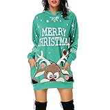 MOKBAY Weihnachten Geschenketüten Kleider Damen Kinderkleiderbügel Sexy Kleid Damen Kleid Damenmode Weihnachten Hoodie Tasche Hüfttasche Print Hoodie Mode Kleid Minnie Maus Rock