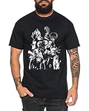 Tee Kiki WhyKikHeroes One Manga Helden Herren T-Shirt Anime Piece, M, Schw