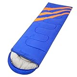 wangYUEQ Schlafsack 3 Saison warmes kühles Wetter wasserdicht for Erwachsene Kids Camping Getriebeausrüstung Reisen und draußen, dunkelblau, 1800g (Color : Sky Blue, Size : 1800g)