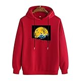 XDJSD Herren Pullover Hoodie Herren Großes Sweatshirt Paar Pullover Herren Hoodie Damen Kapuzenpullover Pumpkin Print Top