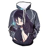 Anime Sword Art Online Kirito SAO Hoodie Jacket Cosplay Kostüm Zipper Pullover Jacke Outwear Sweatshirt Mantel XXS~4XL,A,XXS