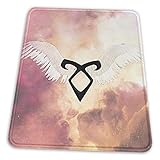 The Mortal Instruments Shadowhunter Rune - Angelic Power mit Mauspad Rutschfeste Gummiunterlage für Office Gaming Computer mit g