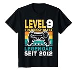 Kinder Level 9 Jahre Geburtstagsshirt Junge Gamer 2012 Geburtstag T-S