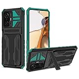 TIANYUE Entworfen für Xiaomi 11T Pro Hülle, Stoßfeste Militärische Schutzhülle für das Handy, Rüstungsschutzhülle, Halter Slot Wallet Case Cover für Xiaomi 11T Pro - Dunkelgrü