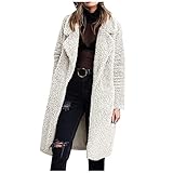 GFGHH Kunstfell Jacke Damen Kunstpelz Mantel Winter Lang Cardigan Leopard Faux Pelz Mäntel Elegant Felljacke Plüschmantel Lose Wintermantel Luxus Coat Hooded Outwear Fuzzy Warm Winterjacke mit T