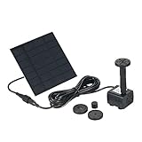 Decdeal Solar-Brunnen Wasserpumpe Garten Brunnen 7V