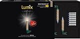 KRINNER LUMIX SuperLight Mini Crystal, kabellose Power LED Christbaumkerzen mit Swarovski Kristallen, 7er Erweiterungs-Set, Cashmere, Art. 75575, 1.5 x 1.5 x 9
