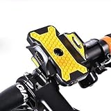 Yuehuam Universal-Fahrradtelefonhalter Anti-Rutsch-Anti-Shake-Motorrad-Fahrradlenkerhalterung Verstellbarer Halter für GPS-Handy