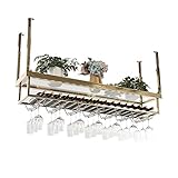 weinregal wand Wandhalterung Edelstahl Decke Weinregal Stemware Racks unter Schrank Wein Champagner Becher Halter Glas Vitrinen Goldbarren Zubehör - 80