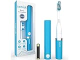 Sonisk Pulse Electric Toothbrush, Battery Operated Sound Technology, 1 Battery, 2 Brush Heads, 31,000 Speeds per Minute, Antimicrobial, Portable Size, B