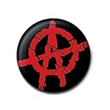 Original Anarchy Red A Sign Logo Button Badge Pin Badg