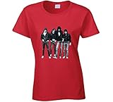 N/E Ramones Damen T-Shirt Rot Gr. XL, Schw