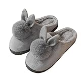 Hausschuhe Damen Sommer,Damen Fluffy Hausschuhe,Hausschuhe Damen Plüsch Pantoffeln Gemütlich Offener Zeh Flauschige Sandalen mit Riemen Memory Foam Sohle Slide Slipper Schuhe für Indoor O