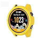 Shangya Intelligente Uhren-Hülle-Uhr-Abdeckung for Screen Protector Helle Uhr PC-Schutzhülle (Color : Yellow)