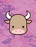 Year of the Ox Sketchbook: Lucky Purple Japanese Zodiac Chinese New Year Ox - Large Blank Sketch Book - 8.5 x 11 Inches - 110 Pages (Chinese New Year Gifts)