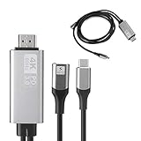 Typ C zu HDMI 4K Kabel, 1080P HD HDMI 4K Datenkabel Adapter Konverter, Digital AV Video Adapter für Handy Video TV Projek