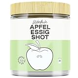 Apfelessig Shot - Trinkpulver - 80 Portionen pro Dose - Natürliche Zutaten - aus Apfelessig naturtrüb mit Mutter - wirkungsvolle Alternative zu Apfelessig Kap