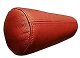 Quattro Meble Dunkelrot Echt Leder Nackenrolle Nackenkissen Lederkissen Sofa Dekokissen Rindsleder Kissen Kopfstützen Kopfkissen 45cm x Durchmesser 15